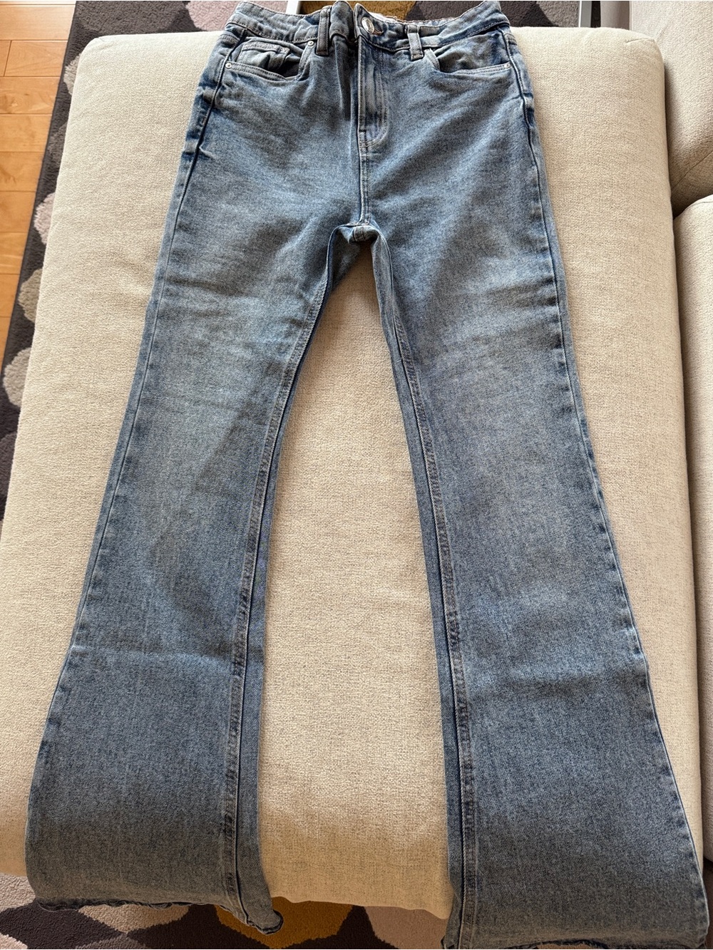 Women’s Light Wash Blue Flared Jeans